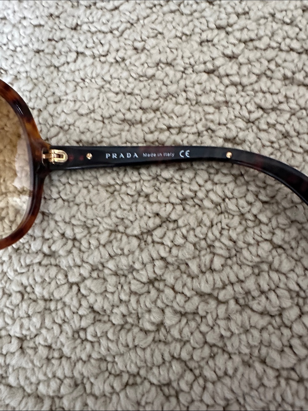 Prada Tortoiseshell Oversized Brown Gradient Sunglasses - Picture 3 of 8